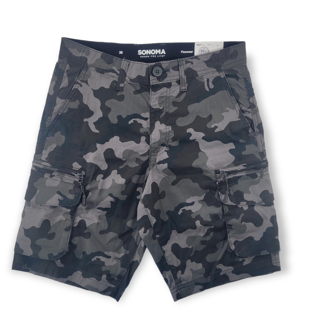Sonoma Goods For Life Outdoor Camo Cargo Shorts Size 28